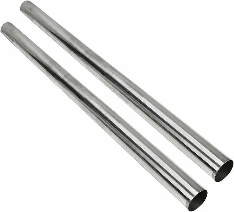 PRUNkuar 2.5 Inch Straight Pipe Stainless Steel T304 Tubing Piping 48 Inch Long 2.5" OD Tailpipe DIY Pipe, Pack of 2 - Image 1